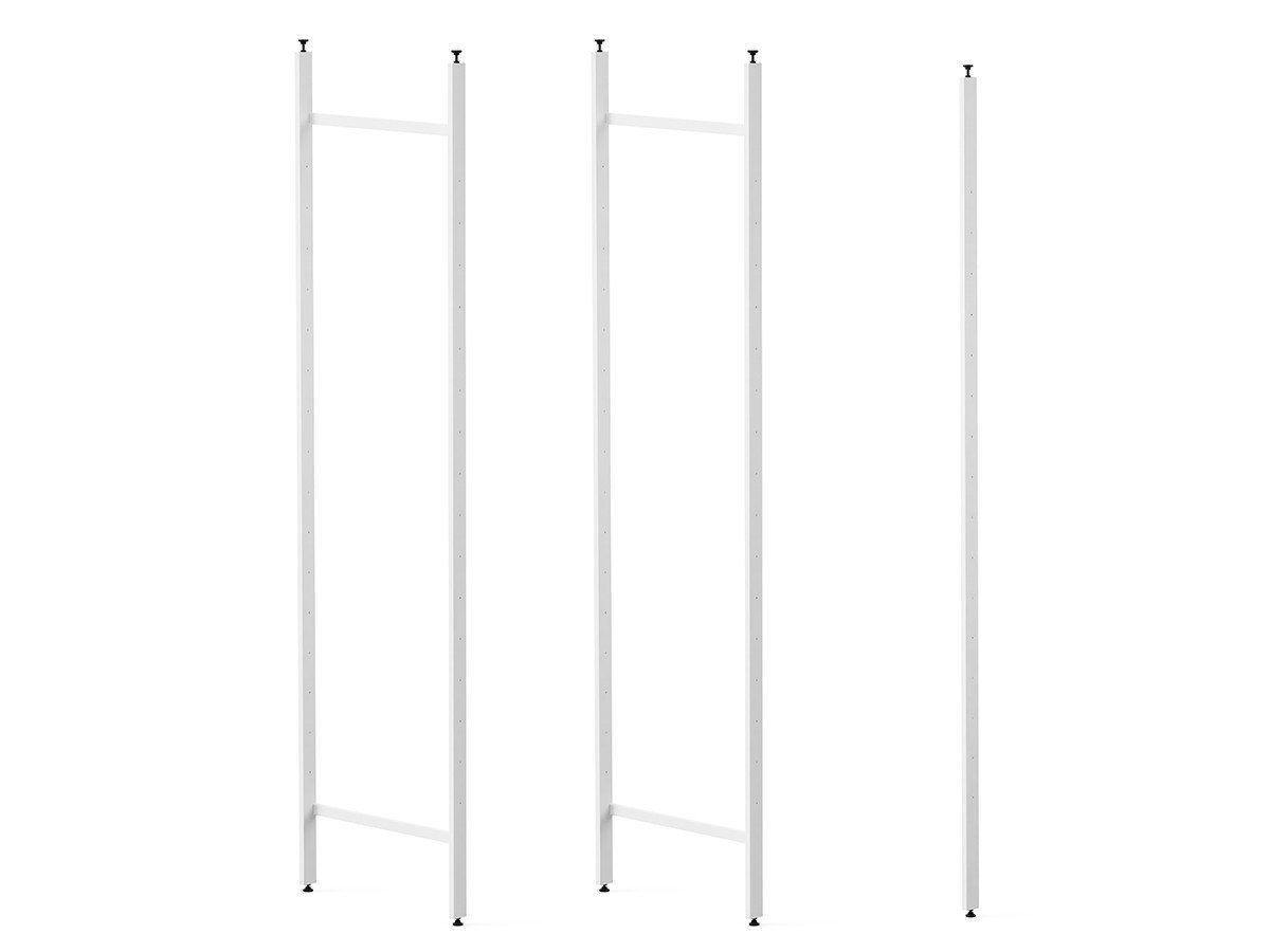 【スティール/stiiilll / GOODS】のShelf quad 16plate set / シェルフ 4台 16段 セット インテリア・キッズ・メンズ・レディースファッション・服の通販 founy(ファニー) 　スリム　Slim, Slim Fit　フォルム　Silhouette, Form　フレーム　Frame, Outline　プレート　Plate, Dish　モダン　Modern, Contemporary　ホーム・キャンプ・アウトドア・お取り寄せ　Home Living / Home & Lifestyle / Camping Gear / Outdoor Camping　家具・インテリア　Home Furniture & Interior. Stylish & Functional Living Spaces　収納家具・キャビネット　Storage Furniture　シェルフ・オープンラック・収納棚　Open Shelf Rack　本商品はポールを2本連結した固定フレーム2台に、さらにポールを1本追加することで、4列のシェルフとし|ID: prp329100004941073 ipo3291000000037083366