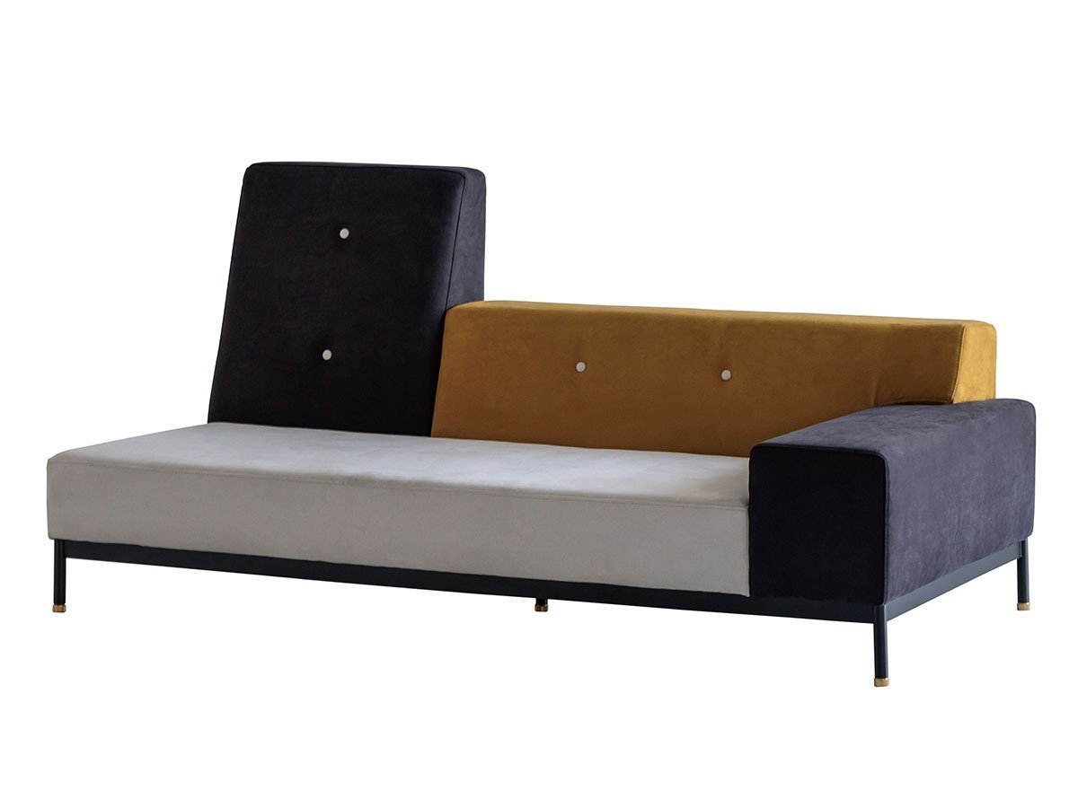 【クラッシュゲート/CRASH GATE / GOODS】のTET SOFA / テット ソファ(カラフル) インテリア・キッズ・メンズ・レディースファッション・服の通販 founy(ファニー) 　アシンメトリー　Asymmetrical Style　カラフル　Colorful Design　クッション　Cushion, Throw Pillow　フォルム　Silhouette, Form　モダン　Modern, Contemporary　エレガント 上品　Elegant　ホーム・キャンプ・アウトドア・お取り寄せ　Home Living / Home & Lifestyle / Camping Gear / Outdoor Camping　家具・インテリア　Home Furniture & Interior. Stylish & Functional Living Spaces　ソファー　Couches & Sofas　アーム位置:左アーム、サイズ:2.5人掛け|ID: prp329100004941099 ipo3291000000037083798