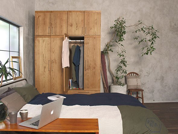 【アデペシュ/a.depeche / GOODS】のcadeal wardrobe 2door with drawer / カデル ワードローブ 2ドア+ドロワー インテリア・キッズ・メンズ・レディースファッション・服の通販 founy(ファニー) 　ボックス　Boxy, Box Shape　ホーム・キャンプ・アウトドア・お取り寄せ　Home Living / Home & Lifestyle / Camping Gear / Outdoor Camping　家具・インテリア　Home Furniture & Interior. Stylish & Functional Living Spaces　収納家具・キャビネット　Storage Furniture　収納キャビネット・扉付き棚　Cabinet / Storage Cabinet　シリーズで「トップボックス」や「2ドア」タイプを展開しており、お好みで収納を拡張できます。|ID: prp329100004941121 ipo3291000000037083960