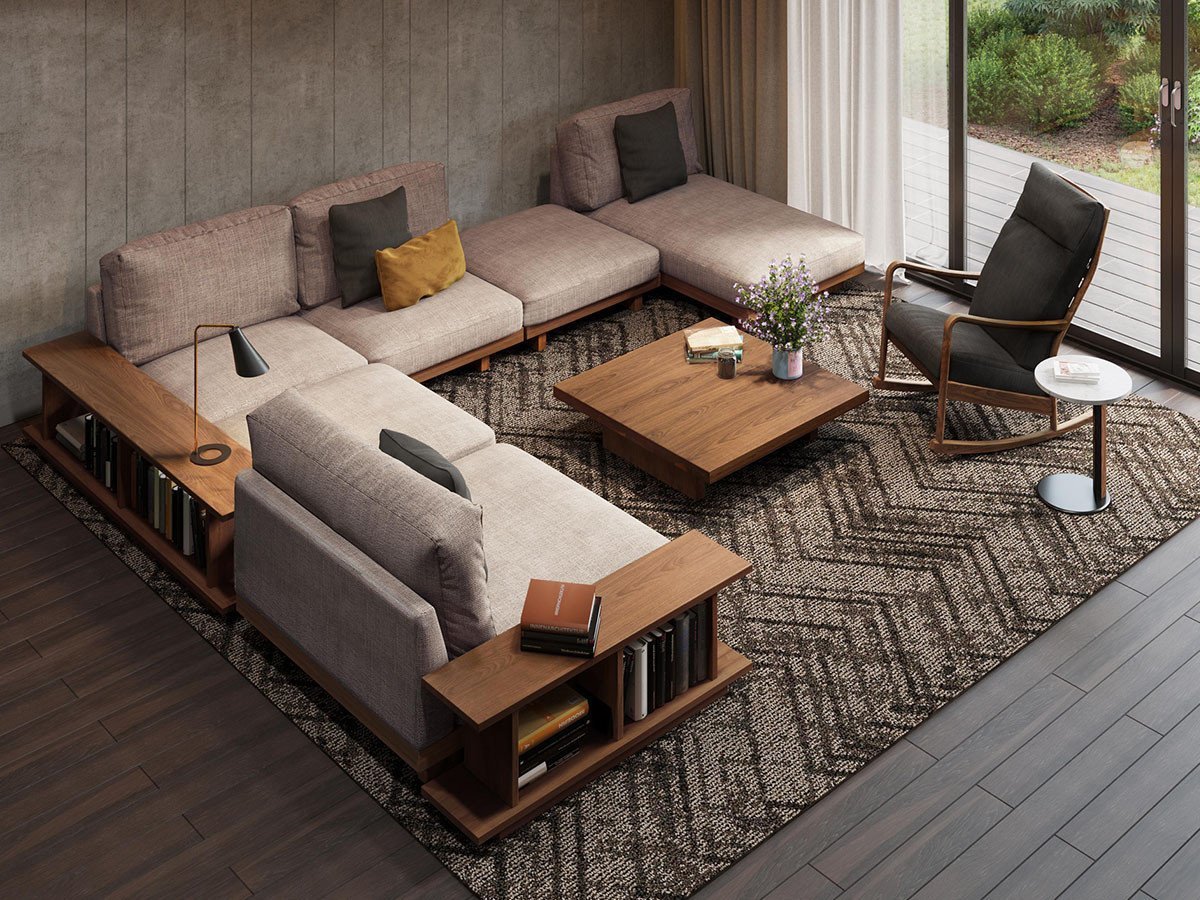 【マスターウォール/MASTERWAL / GOODS】のDANISH SHELF / デニッシュ シェルフ インテリア・キッズ・メンズ・レディースファッション・服の通販 founy(ファニー) 　ウッド　Wooden Design　テーブル　Table, Dining Table　ホーム・キャンプ・アウトドア・お取り寄せ　Home Living / Home & Lifestyle / Camping Gear / Outdoor Camping　家具・インテリア　Home Furniture & Interior. Stylish & Functional Living Spaces　テーブル　Dining, Coffee & Side Tables　サイドテーブル・ナイトテーブル　Side & End Tables　ホーム・キャンプ・アウトドア・お取り寄せ　Home Living / Home & Lifestyle / Camping Gear / Outdoor Camping　家具・インテリア　Home Furniture & Interior. Stylish & Functional Living Spaces　収納家具・キャビネット　Storage Furniture　シェルフ・オープンラック・収納棚　Open Shelf Rack　ウッド:ウォールナット、サイズ:左 / 幅180cm、右 / 幅120cm|ID: prp329100004941203 ipo3291000000037084591