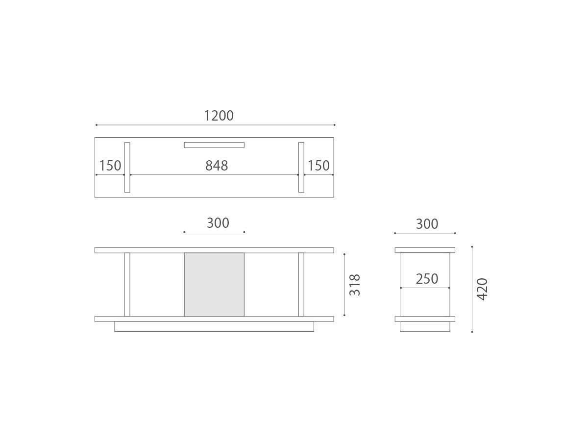【マスターウォール/MASTERWAL / GOODS】のDANISH SHELF / デニッシュ シェルフ インテリア・キッズ・メンズ・レディースファッション・服の通販 founy(ファニー) 　ウッド　Wooden Design　テーブル　Table, Dining Table　ホーム・キャンプ・アウトドア・お取り寄せ　Home Living / Home & Lifestyle / Camping Gear / Outdoor Camping　家具・インテリア　Home Furniture & Interior. Stylish & Functional Living Spaces　テーブル　Dining, Coffee & Side Tables　サイドテーブル・ナイトテーブル　Side & End Tables　ホーム・キャンプ・アウトドア・お取り寄せ　Home Living / Home & Lifestyle / Camping Gear / Outdoor Camping　家具・インテリア　Home Furniture & Interior. Stylish & Functional Living Spaces　収納家具・キャビネット　Storage Furniture　シェルフ・オープンラック・収納棚　Open Shelf Rack　寸法図(幅120cm)|ID: prp329100004941203 ipo3291000000037084595