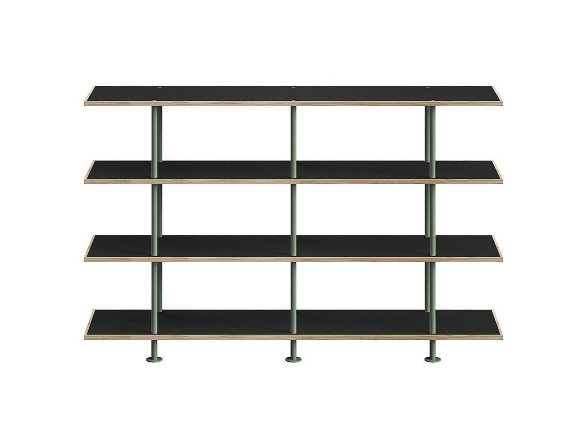 【キット/KIT / GOODS】のShelf / シェルフ SLF-03 4段 インテリア・キッズ・メンズ・レディースファッション・服の通販 founy(ファニー) 　シンプル　Simple, Minimal　フレーム　Frame, Outline　モダン　Modern, Contemporary　送料無料　Free Shipping　ホーム・キャンプ・アウトドア・お取り寄せ　Home Living / Home & Lifestyle / Camping Gear / Outdoor Camping　家具・インテリア　Home Furniture & Interior. Stylish & Functional Living Spaces　収納家具・キャビネット　Storage Furniture　シェルフ・オープンラック・収納棚　Open Shelf Rack　天板ブラック、フレームインダストリアルグリーン|ID: prp329100004941234 ipo3291000000037084805