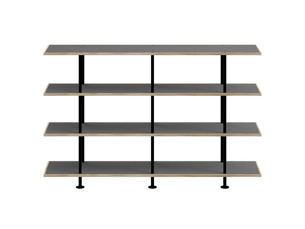 【キット/KIT / GOODS】のShelf / シェルフ SLF-03 4段 インテリア・キッズ・メンズ・レディースファッション・服の通販 founy(ファニー) 　シンプル　Simple, Minimal　フレーム　Frame, Outline　モダン　Modern, Contemporary　送料無料　Free Shipping　ホーム・キャンプ・アウトドア・お取り寄せ　Home Living / Home & Lifestyle / Camping Gear / Outdoor Camping　家具・インテリア　Home Furniture & Interior. Stylish & Functional Living Spaces　収納家具・キャビネット　Storage Furniture　シェルフ・オープンラック・収納棚　Open Shelf Rack　天板グレー、フレームブラック|ID: prp329100004941234 ipo3291000000037084806