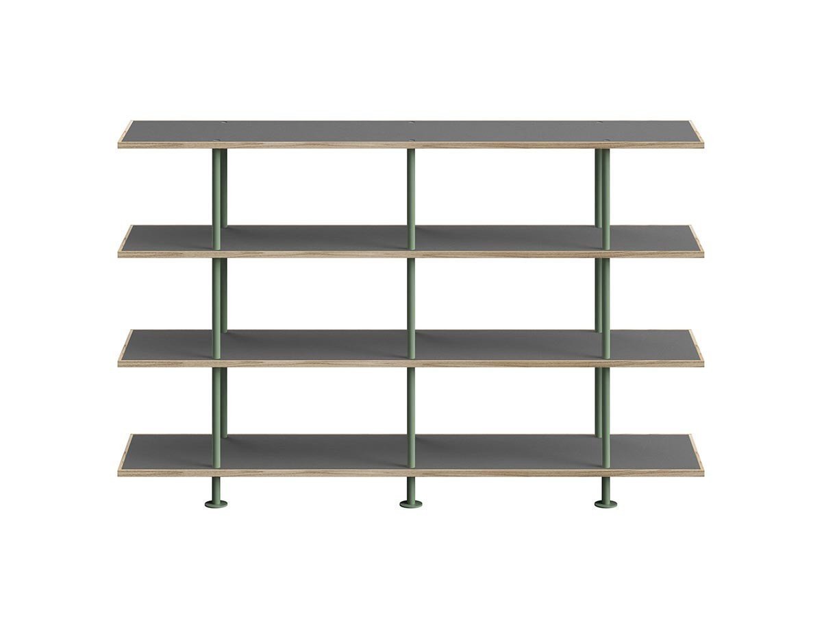 【キット/KIT / GOODS】のShelf / シェルフ SLF-03 4段 インテリア・キッズ・メンズ・レディースファッション・服の通販 founy(ファニー) 　シンプル　Simple, Minimal　フレーム　Frame, Outline　モダン　Modern, Contemporary　送料無料　Free Shipping　ホーム・キャンプ・アウトドア・お取り寄せ　Home Living / Home & Lifestyle / Camping Gear / Outdoor Camping　家具・インテリア　Home Furniture & Interior. Stylish & Functional Living Spaces　収納家具・キャビネット　Storage Furniture　シェルフ・オープンラック・収納棚　Open Shelf Rack　天板グレー、フレームインダストリアルグリーン|ID: prp329100004941234 ipo3291000000037084808