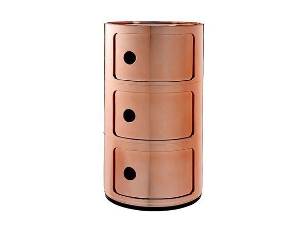 【カルテル/Kartell / GOODS】のCOMPONIBILI / コンポニビリ3(メタリックカラー) インテリア・キッズ・メンズ・レディースファッション・服の通販 founy(ファニー) 　送料無料　Free Shipping　コレクション　Collection, Seasonal Line　ニューヨーク　New York, NYC Style　ホーム・キャンプ・アウトドア・お取り寄せ　Home Living / Home & Lifestyle / Camping Gear / Outdoor Camping　家具・インテリア　Home Furniture & Interior. Stylish & Functional Living Spaces　収納家具・キャビネット　Storage Furniture　シェルフ・オープンラック・収納棚　Open Shelf Rack　カッパー|ID: prp329100004941256 ipo3291000000037084964