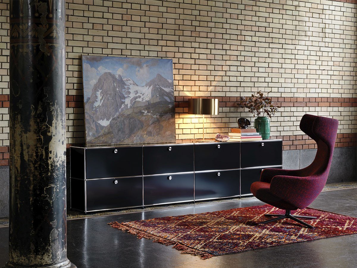 【ユーエスエム/USM / GOODS】のUSM Haller Sideboard / USMハラー サイドボード W / D / H:1523 / 373 / 740mm ドロップダウンドア × 4 インテリア・キッズ・メンズ・レディースファッション・服の通販 founy(ファニー) 　コレクション　Collection, Seasonal Line　シンプル　Simple, Minimal　ダウン　Down, Puffer　テーブル　Table, Dining Table　デスク　Desk, Work Desk　ドロップ　Drop Shoulder, Dropped Style　ニューヨーク　New York, NYC Style　バランス　Balance, Style Balance　ボックス　Boxy, Box Shape　ホーム・キャンプ・アウトドア・お取り寄せ　Home Living / Home & Lifestyle / Camping Gear / Outdoor Camping　家具・インテリア　Home Furniture & Interior. Stylish & Functional Living Spaces　収納家具・キャビネット　Storage Furniture　サイドボード・リビング収納　Cabinet / Storage Cabinet　参考イメージ|ID: prp329100004941284 ipo3291000000037085173