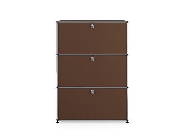 【ユーエスエム/USM / GOODS】のUSM Haller Cabinet / USMハラー キャビネット W / D / H:773 / 373 / 1090mm ドロップダウンドア × 2、エクステンションドア × 1 インテリア・キッズ・メンズ・レディースファッション・服の通販 founy(ファニー) 　コレクション　Collection, Seasonal Line　シンプル　Simple, Minimal　ダウン　Down, Puffer　デスク　Desk, Work Desk　ドロップ　Drop Shoulder, Dropped Style　ニューヨーク　New York, NYC Style　ボックス　Boxy, Box Shape　ホーム・キャンプ・アウトドア・お取り寄せ　Home Living / Home & Lifestyle / Camping Gear / Outdoor Camping　家具・インテリア　Home Furniture & Interior. Stylish & Functional Living Spaces　収納家具・キャビネット　Storage Furniture　収納キャビネット・扉付き棚　Cabinet / Storage Cabinet　USM ブラウン(海外取り寄せ)|ID: prp329100004941288 ipo3291000000037085210