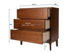 【アクメファニチャー /ACME Furniture / GOODS】のBROOKS STACKING SHELF + SMALL CHEST / ブルックス スタッキングシェルフ + スモール チェスト 寸法図(下台)|ID: prp329100004941345 ipo3291000000037085682