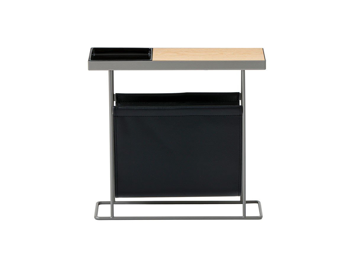 【デュエンデ/DUENDE / GOODS】のCOMPANION WITH MAGAZINE RACK / コンパニオン マガジンラック付 インテリア・キッズ・メンズ・レディースファッション・服の通販 founy(ファニー) 　送料無料　Free Shipping　アクセサリー　Fashion Accessories　コンパクト　Compact, Small Size　ステーショナリー　Stationery, Office Supplies　テーブル　Table, Dining Table　リバーシブル　Reversible, Two-Sided　雑誌　Magazine, Fashion Magazine　ホーム・キャンプ・アウトドア・お取り寄せ　Home Living / Home & Lifestyle / Camping Gear / Outdoor Camping　家具・インテリア　Home Furniture & Interior. Stylish & Functional Living Spaces　テーブル　Dining, Coffee & Side Tables　サイドテーブル・ナイトテーブル　Side & End Tables　ホーム・キャンプ・アウトドア・お取り寄せ　Home Living / Home & Lifestyle / Camping Gear / Outdoor Camping　家具・インテリア　Home Furniture & Interior. Stylish & Functional Living Spaces　収納家具・キャビネット　Storage Furniture　シェルフ・オープンラック・収納棚　Open Shelf Rack　ホーム・キャンプ・アウトドア・お取り寄せ　Home Living / Home & Lifestyle / Camping Gear / Outdoor Camping　家具・インテリア　Home Furniture & Interior. Stylish & Functional Living Spaces　収納家具・キャビネット　Storage Furniture　本棚・マガジンスタンド　Bookshelf/Magazine Rack　ブラック磁器天板 × シルバーフレーム|ID: prp329100004941401 ipo3291000000037086124