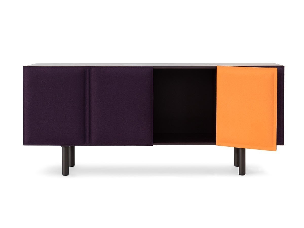 【マジス/MAGIS / GOODS】のTACITO SIDEBOARD / タチト サイドボード インテリア・キッズ・メンズ・レディースファッション・服の通販 founy(ファニー) 　イタリア　Italy　ファブリック　Fabric, Textile　マグネット　Magnet, Magnetic Closure　ミラノ　Milano Style, Italian-Inspired　ホーム・キャンプ・アウトドア・お取り寄せ　Home Living / Home & Lifestyle / Camping Gear / Outdoor Camping　家具・インテリア　Home Furniture & Interior. Stylish & Functional Living Spaces　収納家具・キャビネット　Storage Furniture　サイドボード・リビング収納　Cabinet / Storage Cabinet　本体(扉)ダークパープル(ダークパープル / オレンジ)|ID: prp329100004941458 ipo3291000000037086676