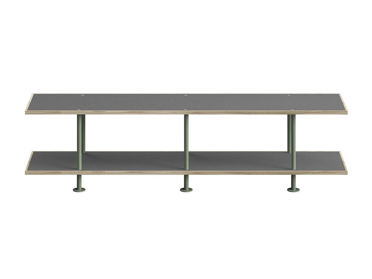 【キット/KIT / GOODS】のShelf / シェルフ SLF-03 2段 インテリア・キッズ・メンズ・レディースファッション・服の通販 founy(ファニー) 　シンプル　Simple, Minimal　フレーム　Frame, Outline　モダン　Modern, Contemporary　送料無料　Free Shipping　ホーム・キャンプ・アウトドア・お取り寄せ　Home Living / Home & Lifestyle / Camping Gear / Outdoor Camping　家具・インテリア　Home Furniture & Interior. Stylish & Functional Living Spaces　収納家具・キャビネット　Storage Furniture　シェルフ・オープンラック・収納棚　Open Shelf Rack　ホーム・キャンプ・アウトドア・お取り寄せ　Home Living / Home & Lifestyle / Camping Gear / Outdoor Camping　家具・インテリア　Home Furniture & Interior. Stylish & Functional Living Spaces　テレビボード・テレビ台　TV Cabinets & Consoles　テレビ台・TVボード　Tv Board　天板グレー、フレームインダストリアルグリーン|ID: prp329100004941468 ipo3291000000037086766