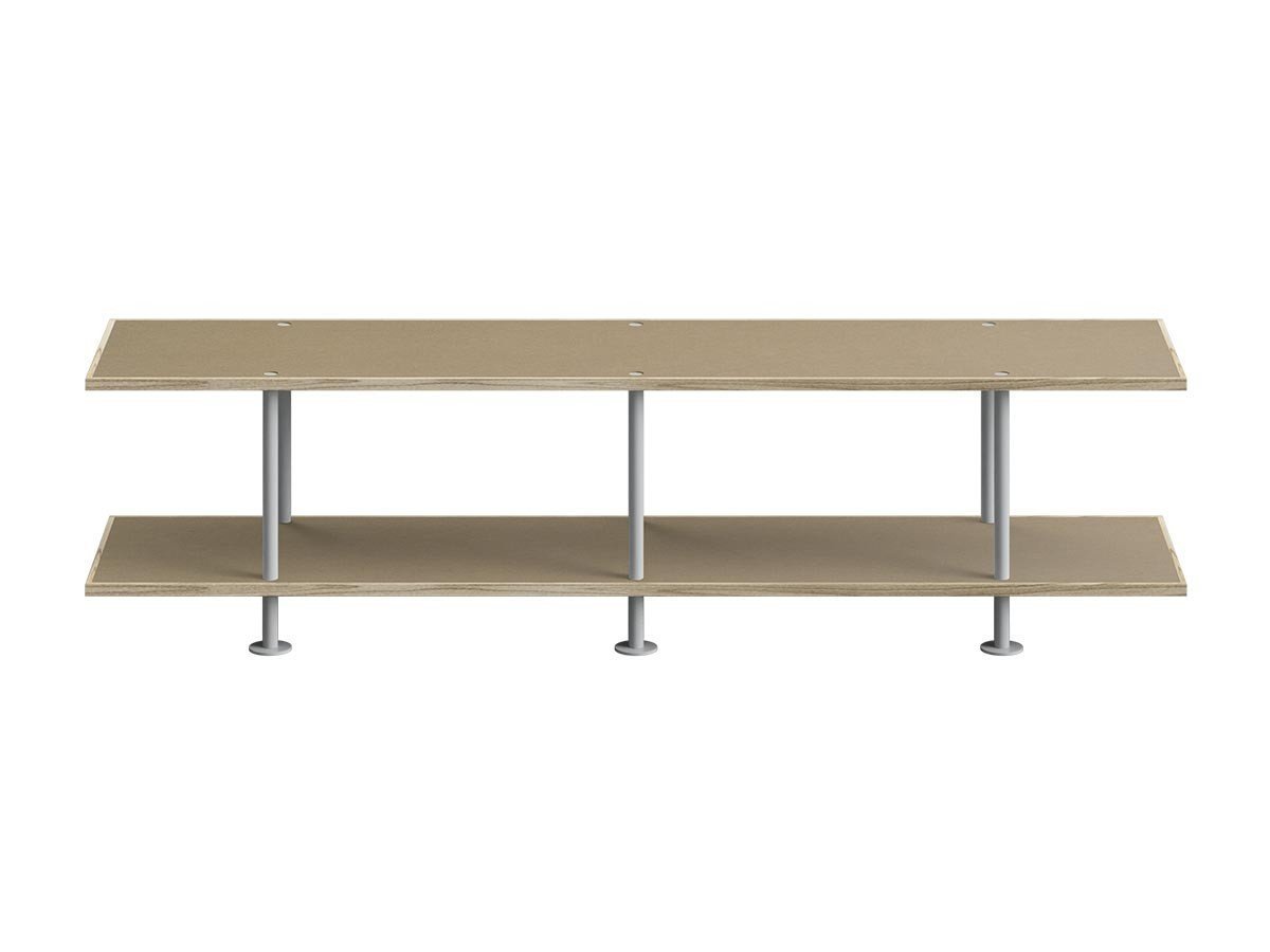 【キット/KIT / GOODS】のShelf / シェルフ SLF-03 2段 インテリア・キッズ・メンズ・レディースファッション・服の通販 founy(ファニー) 　シンプル　Simple, Minimal　フレーム　Frame, Outline　モダン　Modern, Contemporary　送料無料　Free Shipping　ホーム・キャンプ・アウトドア・お取り寄せ　Home Living / Home & Lifestyle / Camping Gear / Outdoor Camping　家具・インテリア　Home Furniture & Interior. Stylish & Functional Living Spaces　収納家具・キャビネット　Storage Furniture　シェルフ・オープンラック・収納棚　Open Shelf Rack　ホーム・キャンプ・アウトドア・お取り寄せ　Home Living / Home & Lifestyle / Camping Gear / Outdoor Camping　家具・インテリア　Home Furniture & Interior. Stylish & Functional Living Spaces　テレビボード・テレビ台　TV Cabinets & Consoles　テレビ台・TVボード　Tv Board　天板ナチュラル、フレームライトグレー|ID: prp329100004941468 ipo3291000000037086774