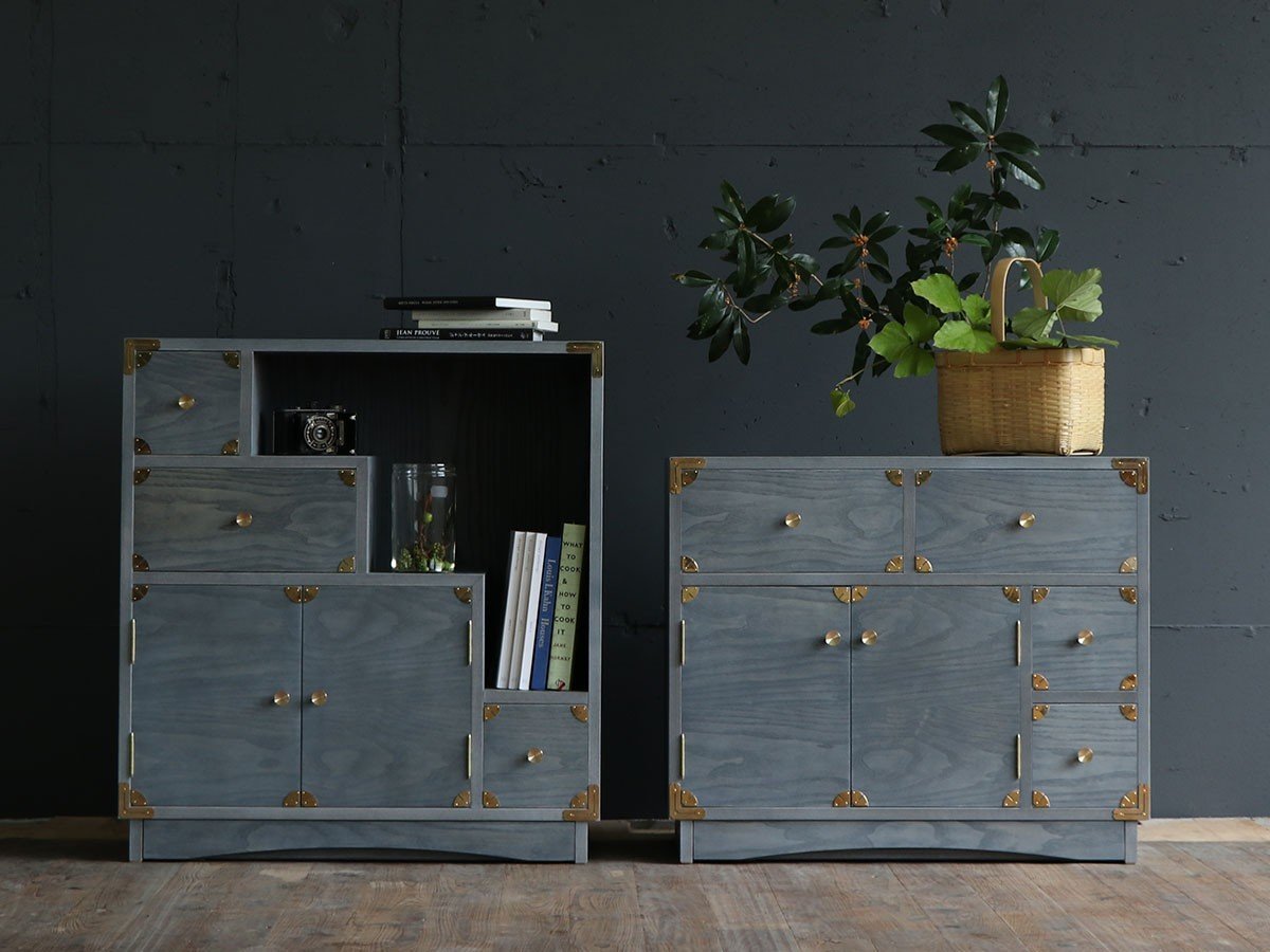 【吉野民藝/yoshino mingei / GOODS】の吉野プレミアム 80 階段タンス / 吉野プレミアム 80 階段タンス インテリア・キッズ・メンズ・レディースファッション・服の通販 founy(ファニー) 　シンプル　Simple, Minimal　プレミアム　Premium, High-End　モダン　Modern, Contemporary　ホーム・キャンプ・アウトドア・お取り寄せ　Home Living / Home & Lifestyle / Camping Gear / Outdoor Camping　家具・インテリア　Home Furniture & Interior. Stylish & Functional Living Spaces　収納家具・キャビネット　Storage Furniture　チェスト・収納引き出し　Drawers / Storage Chest　左:本商品、右:同シリーズの「80 キャビネット」|ID: prp329100004941495 ipo3291000000037086968