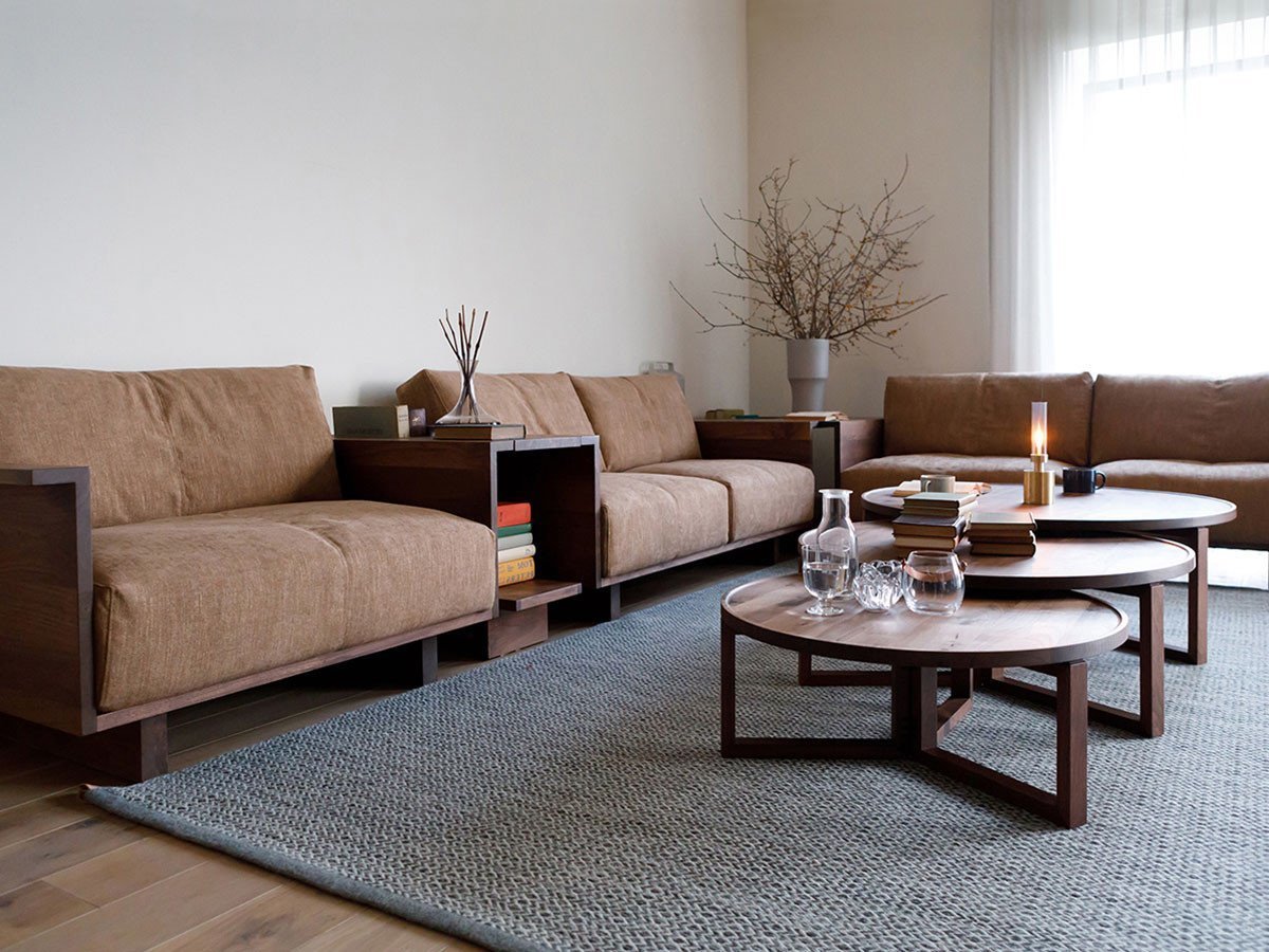 【ヒラシマ/HIRASHIMA / GOODS】のCARAMELLA Sofa / カラメッラ ソファ インテリア・キッズ・メンズ・レディースファッション・服の通販 founy(ファニー) 　クッション　Cushion, Throw Pillow　スプリング　Spring, Spring Collection　テーブル　Table, Dining Table　なめらか　Smooth, Silky Texture　フレーム　Frame, Outline　ホーム・キャンプ・アウトドア・お取り寄せ　Home Living / Home & Lifestyle / Camping Gear / Outdoor Camping　家具・インテリア　Home Furniture & Interior. Stylish & Functional Living Spaces　ソファー　Couches & Sofas　フレーム:ウォールナット、サイズ:(左から)幅114cm、幅168cm、幅189cm|ID: prp329100004941712 ipo3291000000037088853