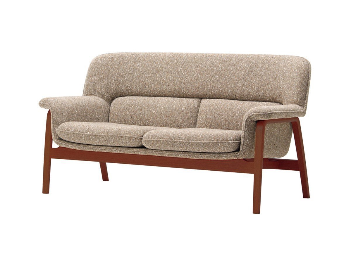 【天童木工/Tendo Mokko / GOODS】のCentro Sofa / チェントロ ソファ 2シーター インテリア・キッズ・メンズ・レディースファッション・服の通販 founy(ファニー) 　クッション　Cushion, Throw Pillow　スタンダード　Standard, Basic　フィット　Fit, Slim Fit　フレーム　Frame, Outline　モダン　Modern, Contemporary　ホーム・キャンプ・アウトドア・お取り寄せ　Home Living / Home & Lifestyle / Camping Gear / Outdoor Camping　家具・インテリア　Home Furniture & Interior. Stylish & Functional Living Spaces　ソファー　Couches & Sofas　張地:サクソニー C0287 ダークブラウン(グレードC)、フレームナラ / ブラウンウォールナット|ID: prp329100004941720 ipo3291000000037088914