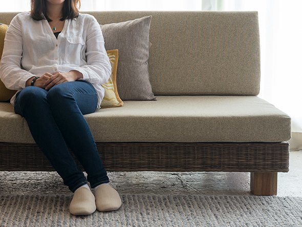 【カジャ/KAJA / GOODS】のCERES Nuu Sofa / セレス ヌーソファ ストレイト インテリア・キッズ・メンズ・レディースファッション・服の通販 founy(ファニー) 　シンプル　Simple, Minimal　ラタン　Rattan, Woven Rattan　リゾート　Resort, Vacation Style　ホーム・キャンプ・アウトドア・お取り寄せ　Home Living / Home & Lifestyle / Camping Gear / Outdoor Camping　家具・インテリア　Home Furniture & Interior. Stylish & Functional Living Spaces　ソファー　Couches & Sofas　アームがないことで座面を広く使うことができます。|ID: prp329100004941722 ipo3291000000037088929