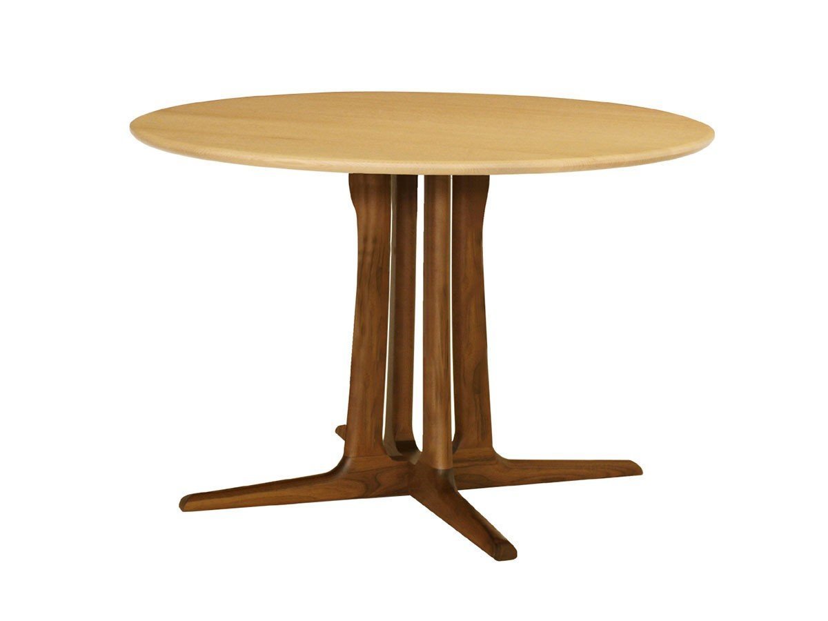 【フライミー ジャパン スタイル/FLYMEe Japan-Style / GOODS】のDINING TABLE / ダイニングテーブル #111526 インテリア・キッズ・メンズ・レディースファッション・服の通販 founy(ファニー) 　テーブル　Table, Dining Table　ラウンド　Round, Round Neck　ホーム・キャンプ・アウトドア・お取り寄せ　Home Living / Home & Lifestyle / Camping Gear / Outdoor Camping　家具・インテリア　Home Furniture & Interior. Stylish & Functional Living Spaces　テーブル　Dining, Coffee & Side Tables　ダイニングテーブル・食卓テーブル　Dining Tables　ホーム・キャンプ・アウトドア・お取り寄せ　Home Living / Home & Lifestyle / Camping Gear / Outdoor Camping　家具・インテリア　Home Furniture & Interior. Stylish & Functional Living Spaces　テーブル　Dining, Coffee & Side Tables　カフェテーブル・丸型テーブル　Cafe & Bistro Tables　天板:レッドオーク、脚部:ブラックウォールナット|ID: prp329100004941728 ipo3291000000037088953