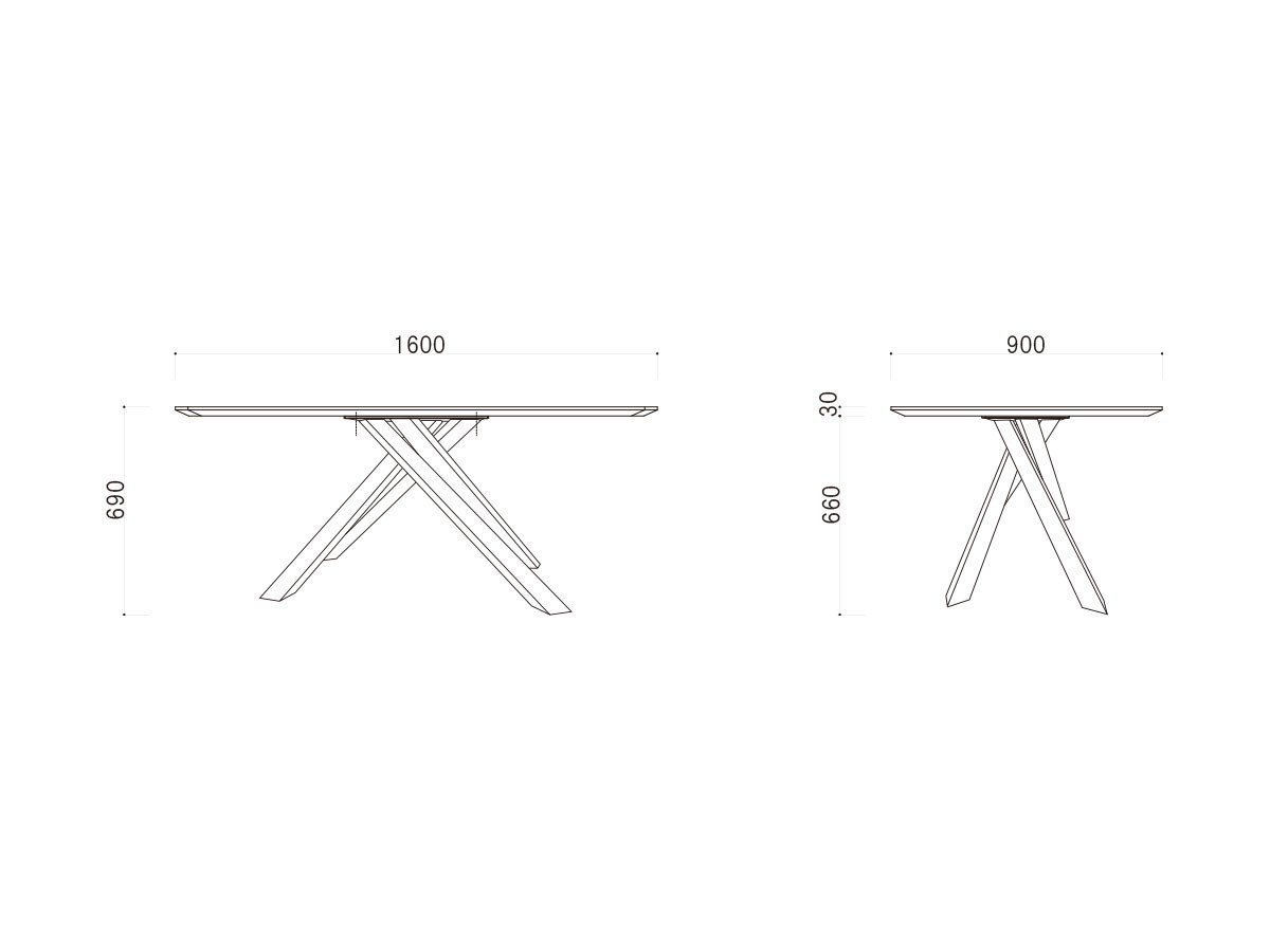 【フライミー ノワール/FLYMEe Noir / GOODS】のOval Dining Table / オーバルダイニングテーブル X脚 #122577 インテリア・キッズ・メンズ・レディースファッション・服の通販 founy(ファニー) 　オーバル　Oval Design　テーブル　Table, Dining Table　モダン　Modern, Contemporary　モノトーン　Monotone, Black and White　ホーム・キャンプ・アウトドア・お取り寄せ　Home Living / Home & Lifestyle / Camping Gear / Outdoor Camping　家具・インテリア　Home Furniture & Interior. Stylish & Functional Living Spaces　テーブル　Dining, Coffee & Side Tables　ダイニングテーブル・食卓テーブル　Dining Tables　「幅160cm」寸法図|ID: prp329100004941729 ipo3291000000037088960