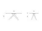 【フライミー ノワール/FLYMEe Noir / GOODS】のOval Dining Table / オーバルダイニングテーブル X脚 #122577 「幅160cm」寸法図|ID: prp329100004941729 ipo3291000000037276209