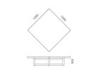 【リアルスタイル/REAL STYLE / GOODS】のBERDEN living table / バーデン リビングテーブル 寸法図(120 × 120cm)|ID: prp329100004941736 ipo3291000000037275666