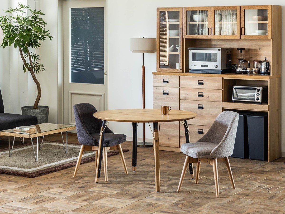 【イージーライフ/Easy Life / GOODS】のMEATH DINING TABLE / ミース ダイニングテーブル ラウンド天板(直径120cm)+ No.2脚(木丸脚) インテリア・キッズ・メンズ・レディースファッション・服の通販 founy(ファニー) 　オイル　Body Oil　コーティング　Coating, Coated Finish　テーブル　Table, Dining Table　ベーシック　Basic, Essential　ラウンド　Round, Round Neck　ホーム・キャンプ・アウトドア・お取り寄せ　Home Living / Home & Lifestyle / Camping Gear / Outdoor Camping　家具・インテリア　Home Furniture & Interior. Stylish & Functional Living Spaces　テーブル　Dining, Coffee & Side Tables　ダイニングテーブル・食卓テーブル　Dining Tables　参考イメージ|ID: prp329100004941747 ipo3291000000037089098