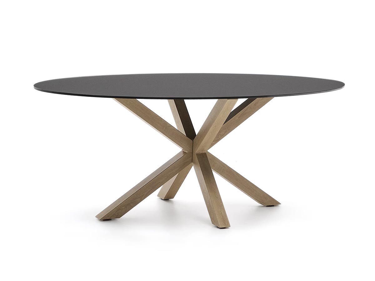 【ラフォーマ/LaForma / GOODS】のARGO / アルゴ オーバルテーブル ガラス天板 インテリア・キッズ・メンズ・レディースファッション・服の通販 founy(ファニー) 　オーバル　Oval Design　ガラス　Glass, Glassware　テーブル　Table, Dining Table　モダン　Modern, Contemporary　ホーム・キャンプ・アウトドア・お取り寄せ　Home Living / Home & Lifestyle / Camping Gear / Outdoor Camping　家具・インテリア　Home Furniture & Interior. Stylish & Functional Living Spaces　テーブル　Dining, Coffee & Side Tables　ダイニングテーブル・食卓テーブル　Dining Tables　ブラック|ID: prp329100004941758 ipo3291000000037089153