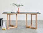 【スティール/stiiilll / GOODS】のTable Set / テーブルセット メラミンウッド天板 + 木脚 L 天板ダークグレー|ID: prp329100004941940 ipo3291000000037090440