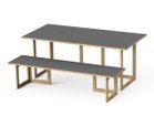 【スティール/stiiilll / GOODS】のTable Set / テーブルセット メラミンウッド天板 + 木脚 L サイズ違いの「メラミンウッド天板 ハーフ + 木脚 S」と組み合わせて、ディスプレイ棚としてもご使用|ID: prp329100004941940 ipo3291000000037090448
