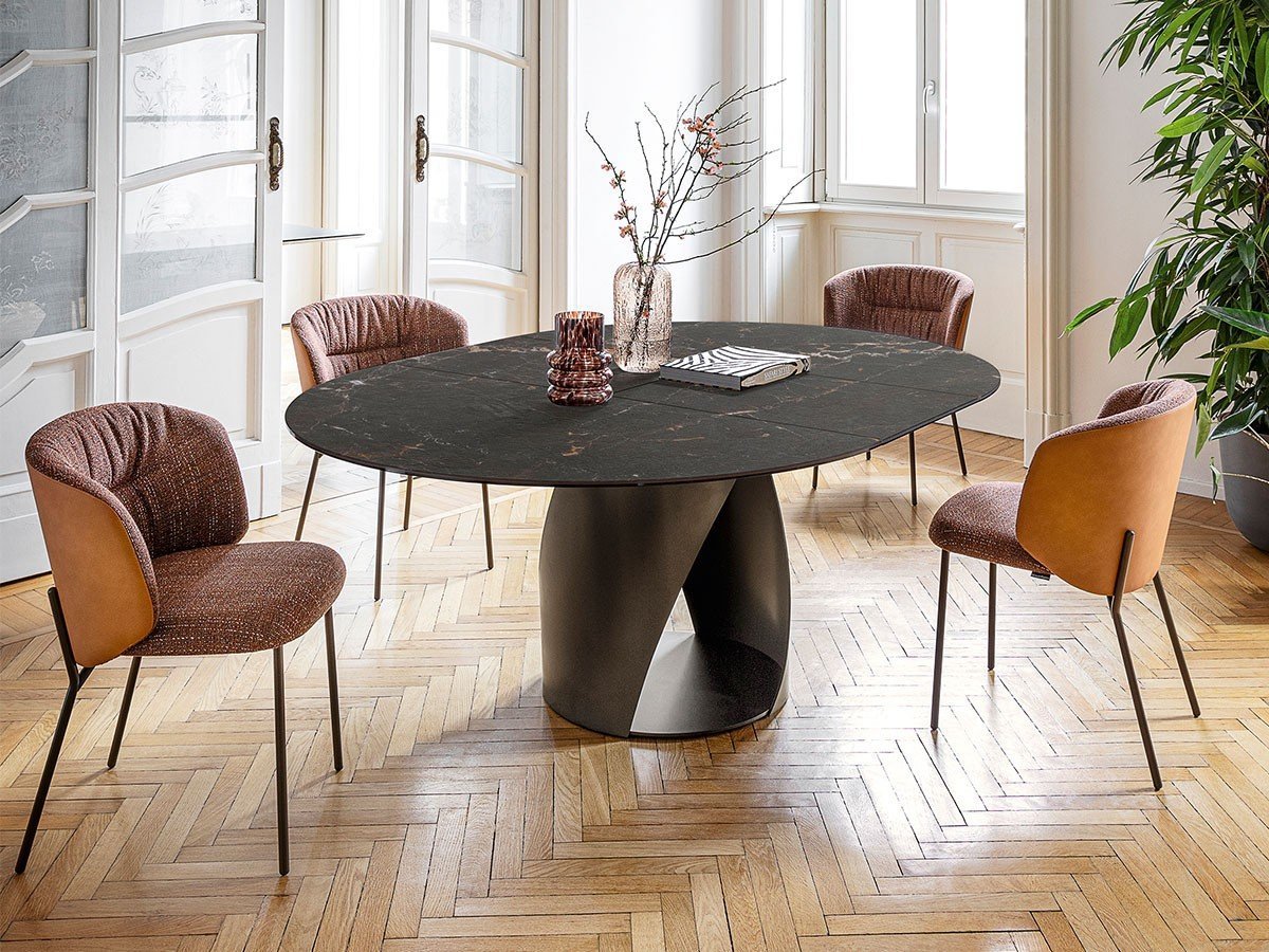 【カリガリス/Calligaris / GOODS】のCYCLONE / サイクロン CS/4155-D 140 インテリア・キッズ・メンズ・レディースファッション・服の通販 founy(ファニー) 　おすすめ　Recommended / Our Picks　テーブル　Table, Dining Table　ホーム・キャンプ・アウトドア・お取り寄せ　Home Living / Home & Lifestyle / Camping Gear / Outdoor Camping　家具・インテリア　Home Furniture & Interior. Stylish & Functional Living Spaces　テーブル　Dining, Coffee & Side Tables　ダイニングテーブル・食卓テーブル　Dining Tables　天板P18C カラカッタブラックマーブル、脚部P29L マットブロンズ|ID: prp329100004941996 ipo3291000000037090771