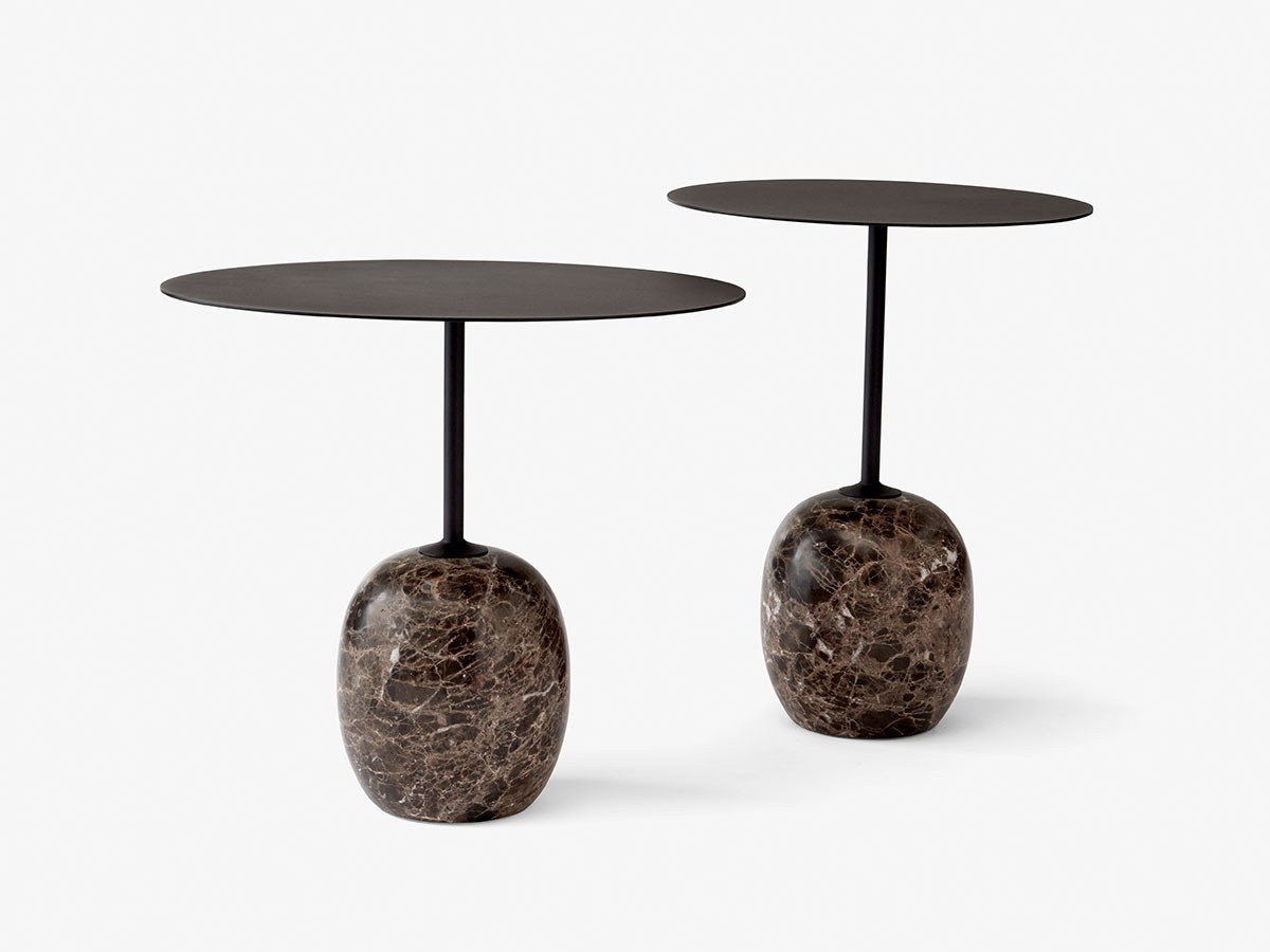 【アンドトラディション/&Tradition / GOODS】のLato Table Round LN8 / ラト ラウンドテーブル LN8 インテリア・キッズ・メンズ・レディースファッション・服の通販 founy(ファニー) 　送料無料　Free Shipping　ウッド　Wooden Design　グラフィック　Graphic, Graphic Design　シンプル　Simple, Minimal　スリム　Slim, Slim Fit　テーブル　Table, Dining Table　バランス　Balance, Style Balance　フォルム　Silhouette, Form　ラウンド　Round, Round Neck　ホーム・キャンプ・アウトドア・お取り寄せ　Home Living / Home & Lifestyle / Camping Gear / Outdoor Camping　家具・インテリア　Home Furniture & Interior. Stylish & Functional Living Spaces　テーブル　Dining, Coffee & Side Tables　サイドテーブル・ナイトテーブル　Side & End Tables　ウォームブラック / エンペラドールマーブル|ID: prp329100004942002 ipo3291000000037090802