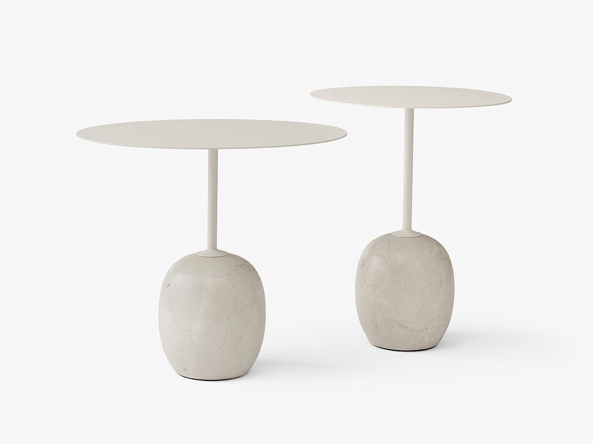 【アンドトラディション/&Tradition / GOODS】のLato Table Round LN8 / ラト ラウンドテーブル LN8 インテリア・キッズ・メンズ・レディースファッション・服の通販 founy(ファニー) 　送料無料　Free Shipping　ウッド　Wooden Design　グラフィック　Graphic, Graphic Design　シンプル　Simple, Minimal　スリム　Slim, Slim Fit　テーブル　Table, Dining Table　バランス　Balance, Style Balance　フォルム　Silhouette, Form　ラウンド　Round, Round Neck　ホーム・キャンプ・アウトドア・お取り寄せ　Home Living / Home & Lifestyle / Camping Gear / Outdoor Camping　家具・インテリア　Home Furniture & Interior. Stylish & Functional Living Spaces　テーブル　Dining, Coffee & Side Tables　サイドテーブル・ナイトテーブル　Side & End Tables　アイボリーホワイト / クレマディーバマーブル|ID: prp329100004942002 ipo3291000000037090803