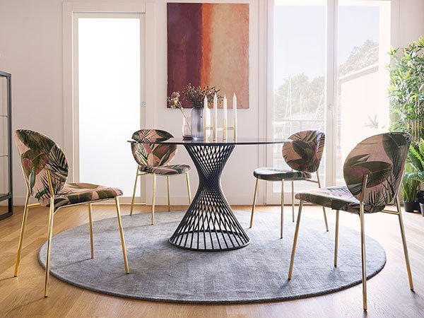 【カリガリス/Calligaris / GOODS】のVORTEX / ヴォルテックス ガラス天板 CS/4108-FD 120 インテリア・キッズ・メンズ・レディースファッション・服の通販 founy(ファニー) 　ガラス　Glass, Glassware　テーブル　Table, Dining Table　フレーム　Frame, Outline　ラウンド　Round, Round Neck　ホーム・キャンプ・アウトドア・お取り寄せ　Home Living / Home & Lifestyle / Camping Gear / Outdoor Camping　家具・インテリア　Home Furniture & Interior. Stylish & Functional Living Spaces　テーブル　Dining, Coffee & Side Tables　ダイニングテーブル・食卓テーブル　Dining Tables　天板GTG スモークグレー、脚部P15 マットブラック|ID: prp329100004942045 ipo3291000000037091111