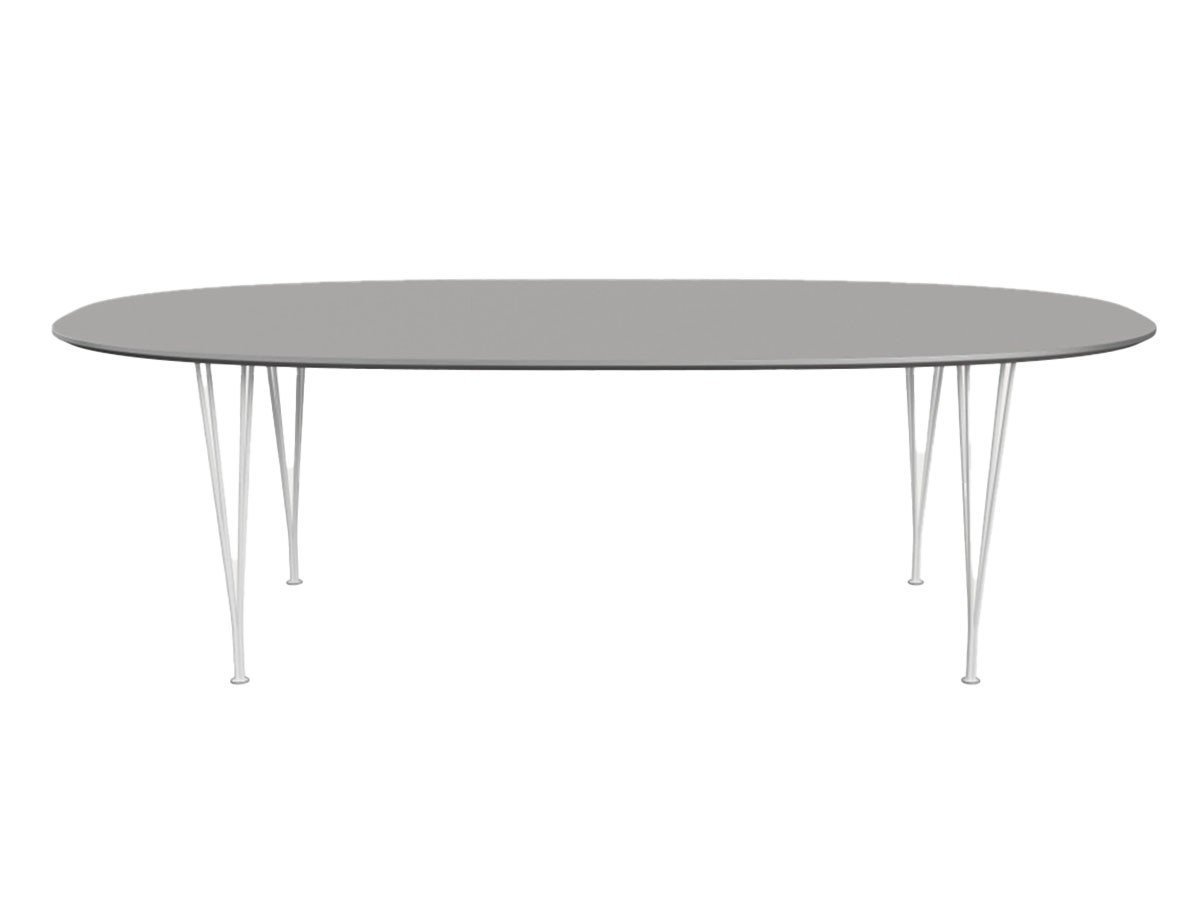 【フリッツ ハンセン/FRITZ HANSEN / GOODS】のTABLE SERIES SUPERELLIPSE / テーブルシリーズ スーパー楕円テーブル スパンレッグ B614 インテリア・キッズ・メンズ・レディースファッション・服の通販 founy(ファニー) 　テーブル　Table, Dining Table　フォルム　Silhouette, Form　ホーム・キャンプ・アウトドア・お取り寄せ　Home Living / Home & Lifestyle / Camping Gear / Outdoor Camping　家具・インテリア　Home Furniture & Interior. Stylish & Functional Living Spaces　テーブル　Dining, Coffee & Side Tables　ダイニングテーブル・食卓テーブル　Dining Tables　天板:ラミネート / グレーエフェソ、脚部:ホワイト|ID: prp329100004942048 ipo3291000000037091150