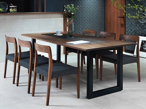 【マスターウォール/MASTERWAL / GOODS】のWILDWOOD DINING TABLE / ワイルドウッド ダイニングテーブル スチールレッグス インテリア・キッズ・メンズ・レディースファッション・服の通販 founy(ファニー) 　テーブル　Table, Dining Table　バランス　Balance, Style Balance　フォルム　Silhouette, Form　フレーム　Frame, Outline　モダン　Modern, Contemporary　ホーム・キャンプ・アウトドア・お取り寄せ　Home Living / Home & Lifestyle / Camping Gear / Outdoor Camping　家具・インテリア　Home Furniture & Interior. Stylish & Functional Living Spaces　テーブル　Dining, Coffee & Side Tables　ダイニングテーブル・食卓テーブル　Dining Tables　ウッド:ウォールナット、サイズ:幅200cm|ID: prp329100004942080 ipo3291000000037091346