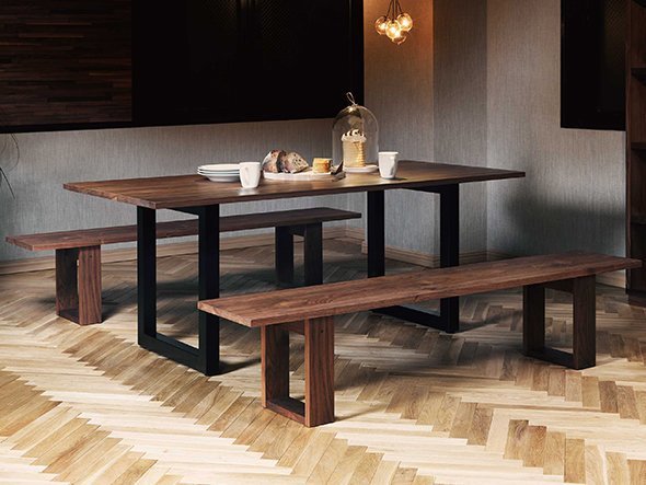 【マスターウォール/MASTERWAL / GOODS】のWILDWOOD DINING TABLE / ワイルドウッド ダイニングテーブル スチールレッグス インテリア・キッズ・メンズ・レディースファッション・服の通販 founy(ファニー) 　テーブル　Table, Dining Table　バランス　Balance, Style Balance　フォルム　Silhouette, Form　フレーム　Frame, Outline　モダン　Modern, Contemporary　ホーム・キャンプ・アウトドア・お取り寄せ　Home Living / Home & Lifestyle / Camping Gear / Outdoor Camping　家具・インテリア　Home Furniture & Interior. Stylish & Functional Living Spaces　テーブル　Dining, Coffee & Side Tables　ダイニングテーブル・食卓テーブル　Dining Tables　ウッド:ウォールナット、サイズ:幅180cm|ID: prp329100004942080 ipo3291000000037091347