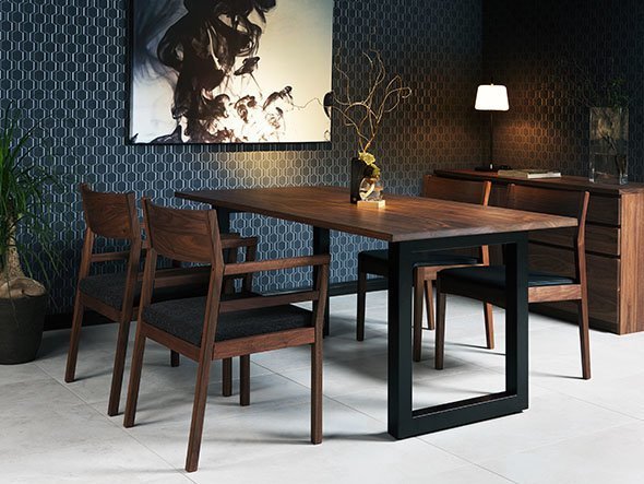 【マスターウォール/MASTERWAL / GOODS】のWILDWOOD DINING TABLE / ワイルドウッド ダイニングテーブル スチールレッグス インテリア・キッズ・メンズ・レディースファッション・服の通販 founy(ファニー) 　テーブル　Table, Dining Table　バランス　Balance, Style Balance　フォルム　Silhouette, Form　フレーム　Frame, Outline　モダン　Modern, Contemporary　ホーム・キャンプ・アウトドア・お取り寄せ　Home Living / Home & Lifestyle / Camping Gear / Outdoor Camping　家具・インテリア　Home Furniture & Interior. Stylish & Functional Living Spaces　テーブル　Dining, Coffee & Side Tables　ダイニングテーブル・食卓テーブル　Dining Tables　ウッド:ウォールナット、サイズ:幅140cm|ID: prp329100004942080 ipo3291000000037091348