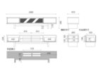 【マスターウォール/MASTERWAL / GOODS】のCHARLES AV BOARD / チャールズ AVボード 寸法図(幅200cm)|ID: prp329100004942229 ipo3291000000037092267