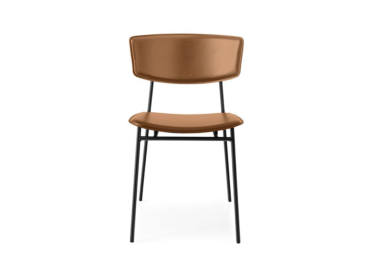 【カリガリス/Calligaris / GOODS】のFIFTIES / フィフティーズ レザー CS/1854 インテリア・キッズ・メンズ・レディースファッション・服の通販 founy(ファニー) 　送料無料　Free Shipping　トレンド　Trend, Trending Now　フレーム　Frame, Outline　モダン　Modern, Contemporary　ホーム・キャンプ・アウトドア・お取り寄せ　Home Living / Home & Lifestyle / Camping Gear / Outdoor Camping　家具・インテリア　Home Furniture & Interior. Stylish & Functional Living Spaces　チェア・椅子　Seating & Chairs　ダイニングチェア・木製チェア　Dining Chairs　シートL10 メランジコニャック、脚部P15 マットブラック|ID: prp329100004943034 ipo3291000000037100976