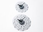 【廣田硝子/Hirota Glass / GOODS】のKiku Glass clock L / キク 硝子の時計 L(クリア) 上:Sサイズ(直径24cm)、下:本商品|ID: prp329100004943239 ipo3291000000037104422