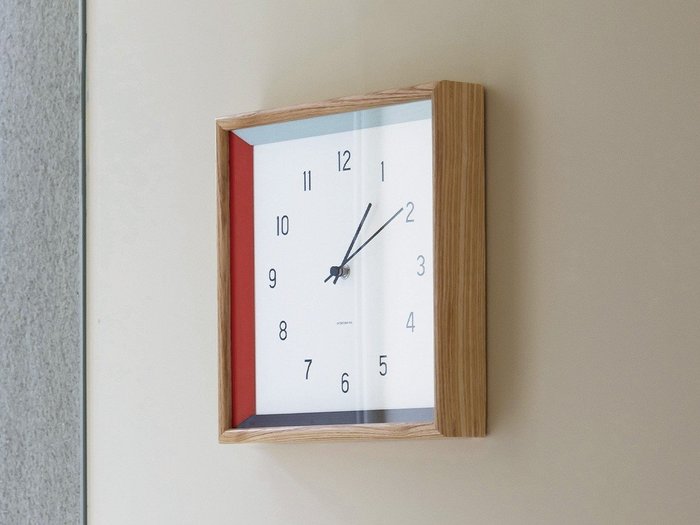 【フライミーパーラー/FLYMEe Parlor / GOODS】のWall Clock / ウォールクロック #121611 インテリア・キッズ・メンズ・レディースファッション・服の通販 founy(ファウニー) https://founy.com/ 送料無料 Free Shipping カラフル Colorful Design スクエア Square, Square Shape バランス Balance, Style Balance フォルム Silhouette, Form 時計 Watch, Wristwatch ホーム・キャンプ・アウトドア・お取り寄せ Home Living / Home & Lifestyle / Camping Gear / Outdoor Camping 家具・インテリア Home Furniture & Interior. Stylish & Functional Living Spaces その他 インテリア雑貨、家具 Home Decor & Furniture Extras |ID: prp329100004943271 ipo3291000000037104564