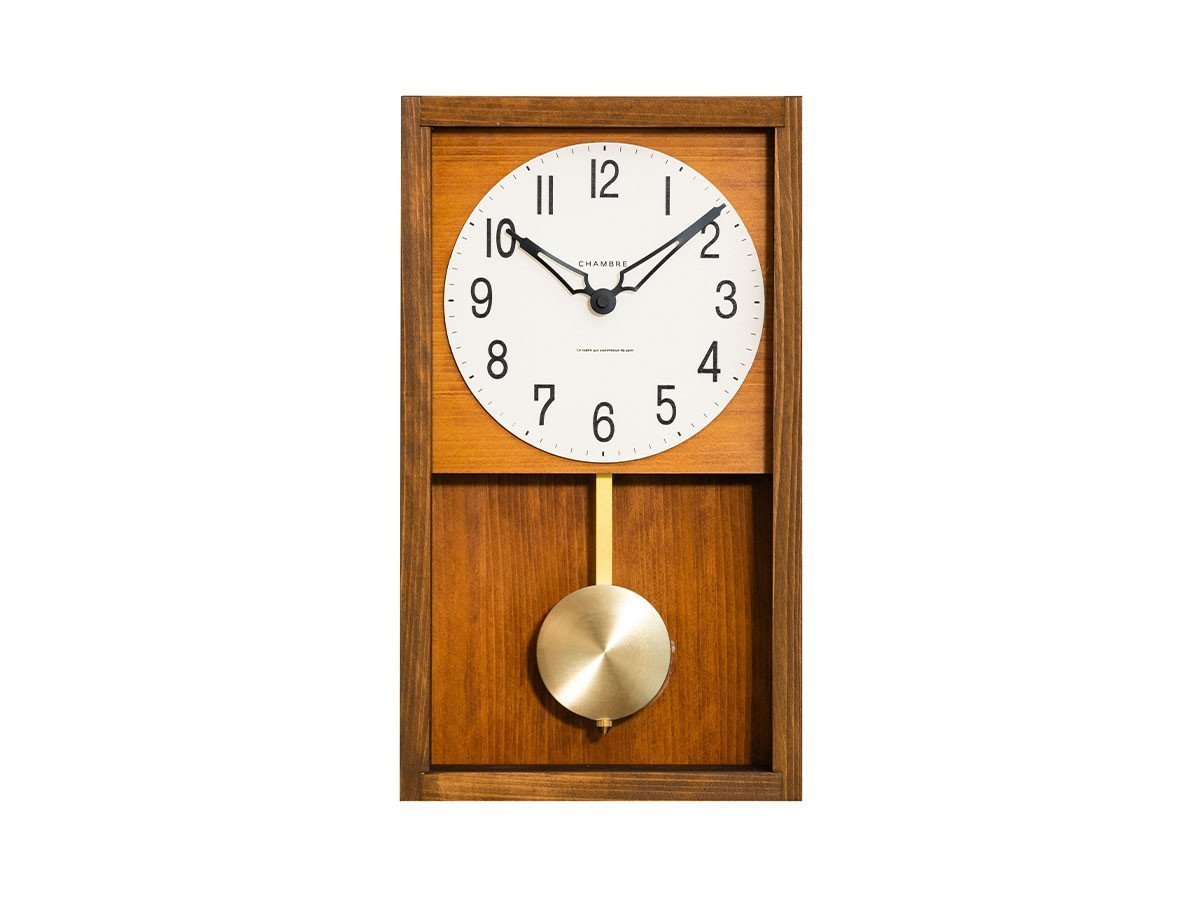 【フライミーパーラー/FLYMEe Parlor / GOODS】のWall Clock / 振り子時計 #107842 インテリア・キッズ・メンズ・レディースファッション・服の通販 founy(ファニー) 　送料無料　Free Shipping　時計　Watch, Wristwatch　ホーム・キャンプ・アウトドア・お取り寄せ　Home Living / Home & Lifestyle / Camping Gear / Outdoor Camping　家具・インテリア　Home Furniture & Interior. Stylish & Functional Living Spaces　その他 インテリア雑貨、家具　Home Decor & Furniture Extras　ブラウン|ID: prp329100004943325 ipo3291000000037104801