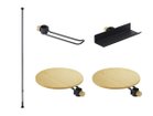 【ドロー ア ライン/DRAW A LINE / GOODS】のHanging Planter Rack Set / つるすプランターラック セット 本商品はこちらのパーツがセットになっています(ブラック)セット内容:テンションロッド|ID: prp329100004943585 ipo3291000000037105815