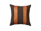 【スウィッチ/SWITCH / GOODS】のCombination Cushion Cover Stripe / コンビネーション クッションカバー ストライプパターン ブラウン × キャメル(オイルレザー)|ID: prp329100004943726 ipo3291000000037106756
