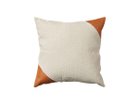 【スウィッチ/SWITCH / GOODS】のCombination Cushion Cover Triangle / コンビネーション クッションカバー トライアングルパターン アイボリー × キャメル(オイルレザー)|ID: prp329100004943753 ipo3291000000037106983