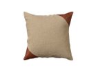 【スウィッチ/SWITCH / GOODS】のCombination Cushion Cover Triangle / コンビネーション クッションカバー トライアングルパターン ベージュ × ブラウン(オイルレザー)|ID: prp329100004943753 ipo3291000000037106985