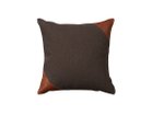 【スウィッチ/SWITCH / GOODS】のCombination Cushion Cover Triangle / コンビネーション クッションカバー トライアングルパターン ブラウン × ブラウン(オイルレザー)|ID: prp329100004943753 ipo3291000000037106986
