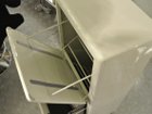 【ダルトン/DULTON / GOODS】のTrash can "Doubledecker" / トラッシュカン "ダブルデッカー" Model 100-133 扉は手前に引き出すフラップ式。内側には取手の付いたプラスチックのバケツが収納されています。|ID: prp329100004944042 ipo3291000000037109067
