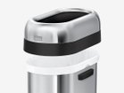 【シンプルヒューマン/SIMPLEHUMAN / GOODS】のSlim Open Can / スリムオープンカン 50L 簡単にフタが取り外せるので手早くゴミ袋の交換ができます。|ID: prp329100004944085 ipo3291000000037109422