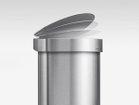 【シンプルヒューマン/SIMPLEHUMAN / GOODS】のSemi-Round Step Can / セミラウンド ステップカン 45L 特許を使用したリッドショックスエクノロジーにより、フタがゆっくりと静かに閉まります。|ID: prp329100004944086 ipo3291000000037109425