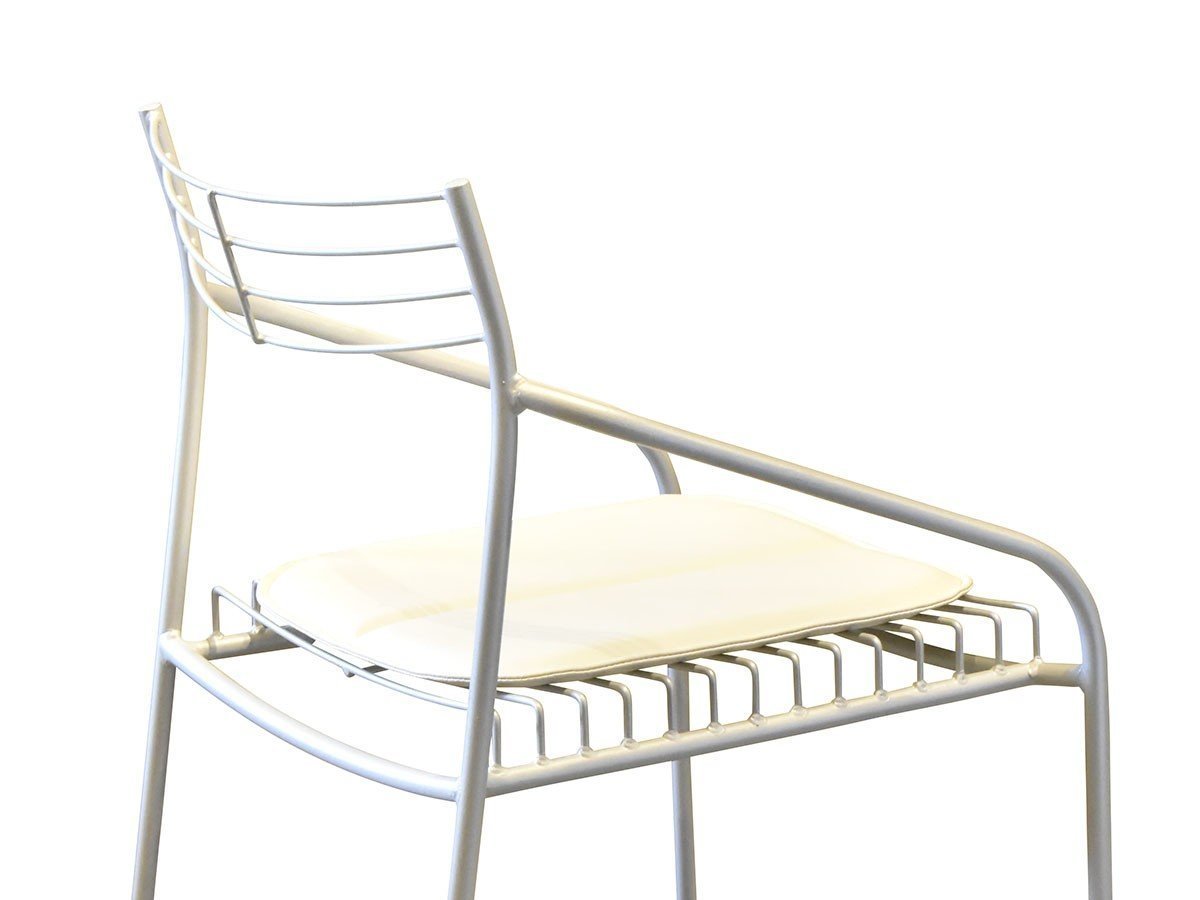 【杉山製作所/Sugiyama Seisakusho / GOODS】のCoFe PF OUTDOOR SIDE CHAIR / コフェ PF アウトドア サイドチェア インテリア・キッズ・メンズ・レディースファッション・服の通販 founy(ファニー) 　送料無料　Free Shipping　アウトドア　Outdoor Clothing　クッション　Cushion, Throw Pillow　フレーム　Frame, Outline　専用クッション(アイボリー)|ID: prp329100004944166 ipo3291000000037109899